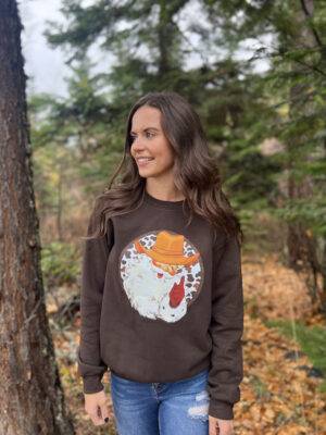 Cowboy Santa Sweatshirt by Rere's Market