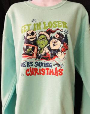 Saving Christmas Sweatshirt by Rere's Market