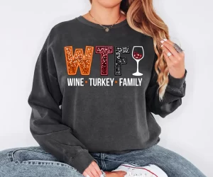 Thanksgiving Gildan Sweatshirt by Rere's Market