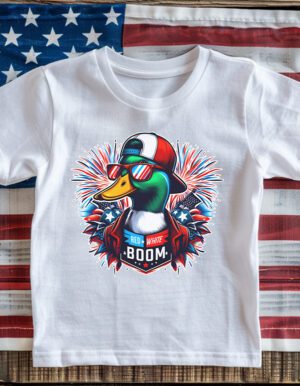 Red, White, and Boom Toddler and Youth T-shirt by Rere