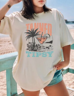 Tanned and Tipsy Graphic Tee